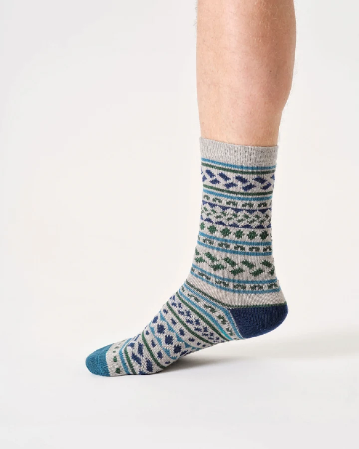 Wollsocken Modell: Erskine Fair Isle