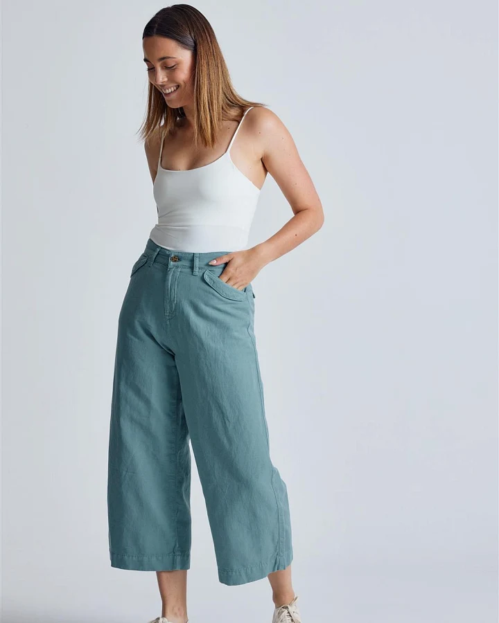 Leinen-Baumwoll Culotte Modell: Betty