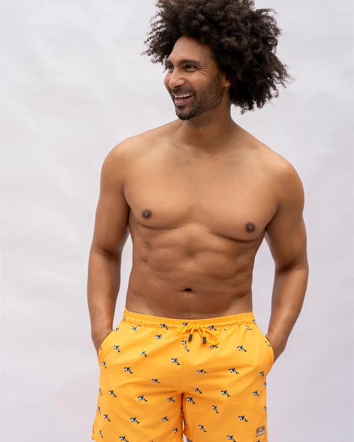 Nachhaltige Badehose mit Print