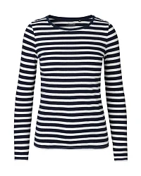White/Navy Stripes