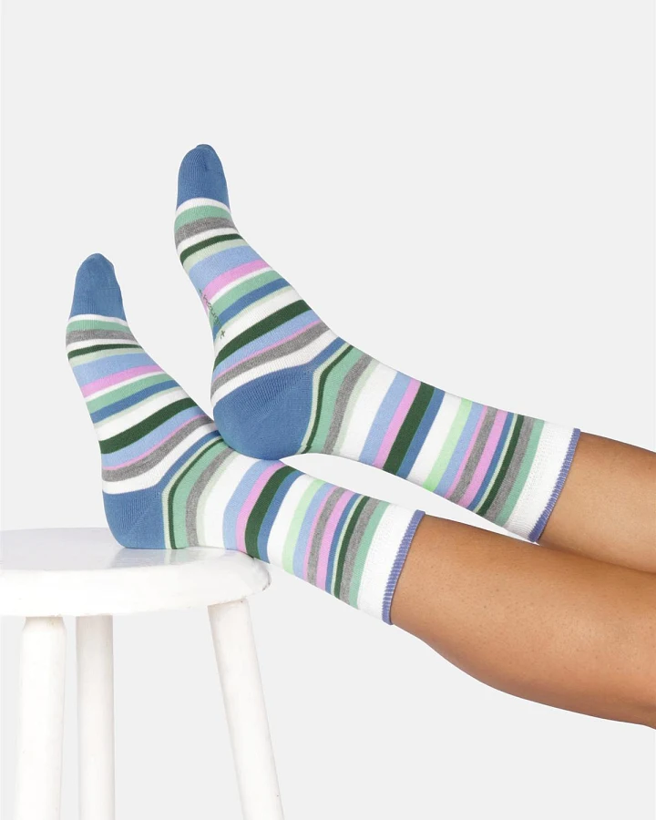 Socken Modell: Colourful Stripes