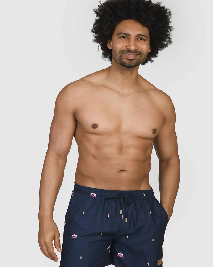 Nachhaltige Badehose mit Print