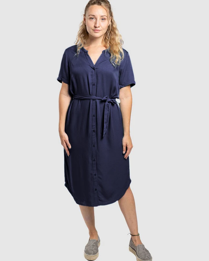Ecovero Kurzarm-Kleid Modell: Finja