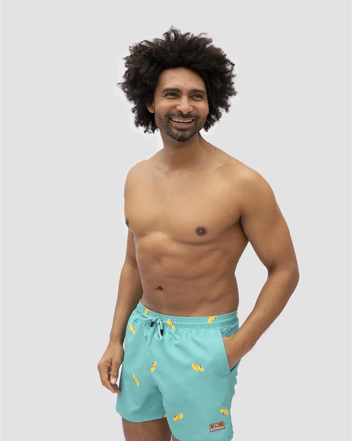 Nachhaltige Badehose mit Print
