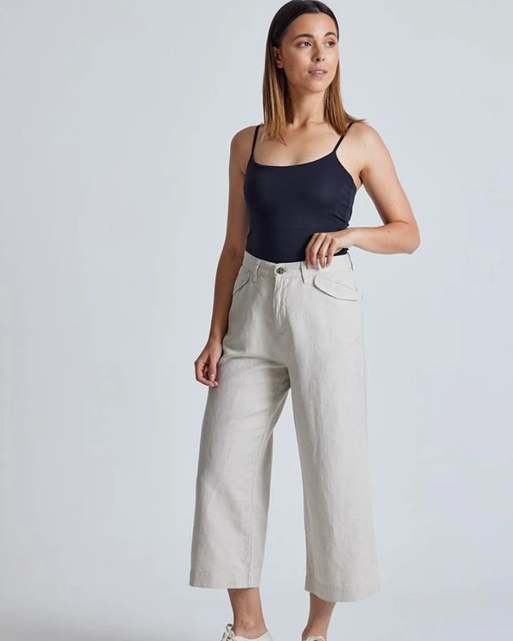 Leinen-Baumwoll Culotte Modell: Betty