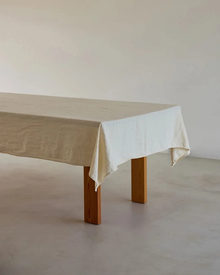 erlich textil onomao x erlich textil Tischdecke für Unisex aus Baumwolle in natur