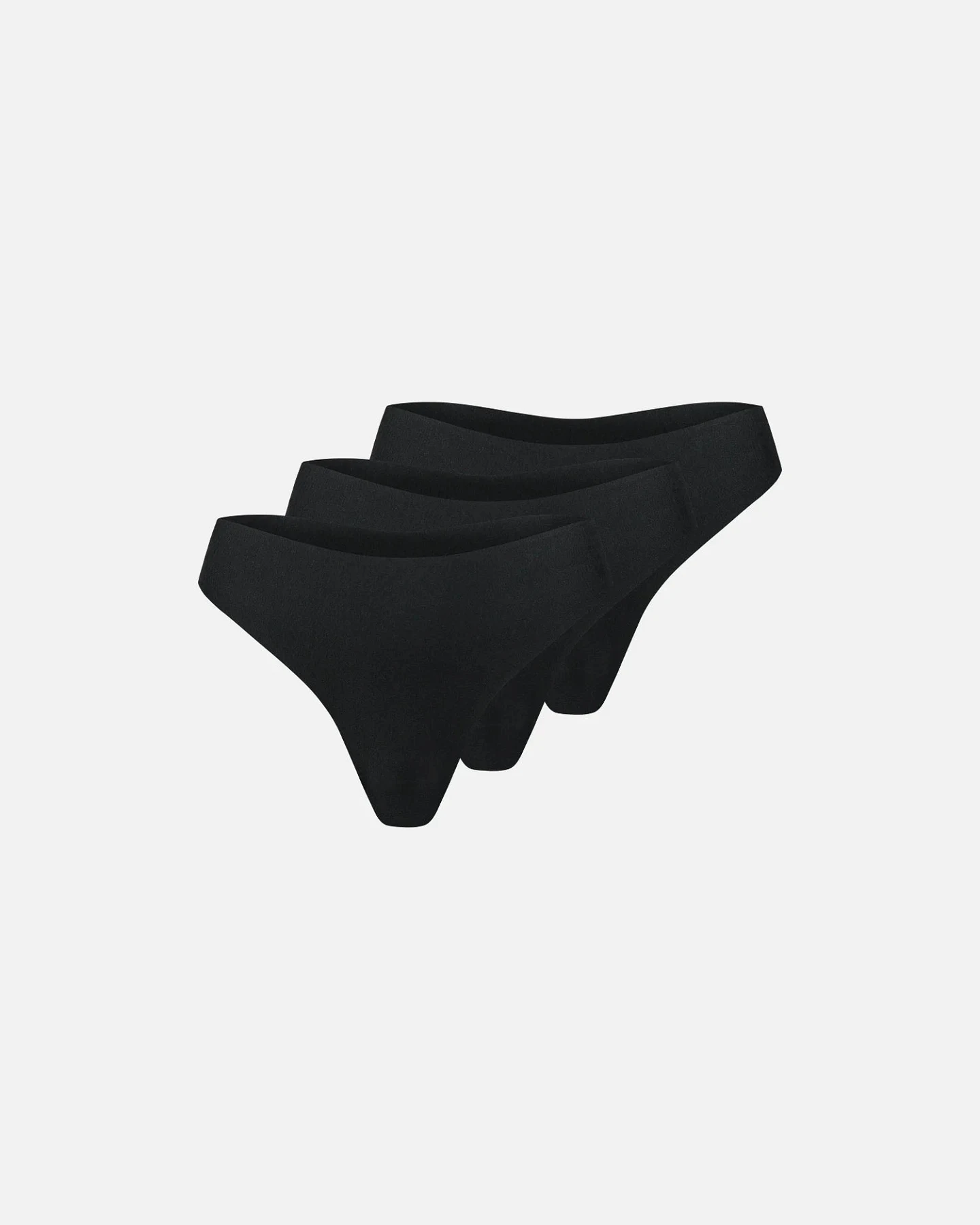 erlich textil Casual Cotton String im 3er Pack für Frauen aus Baumwolle in umbra – Ansicht 2