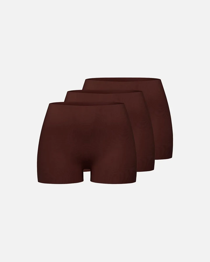 Produktseite: erlich textil Casual Cotton Panty im 3er Pack für Frauen aus Baumwolle in umbra