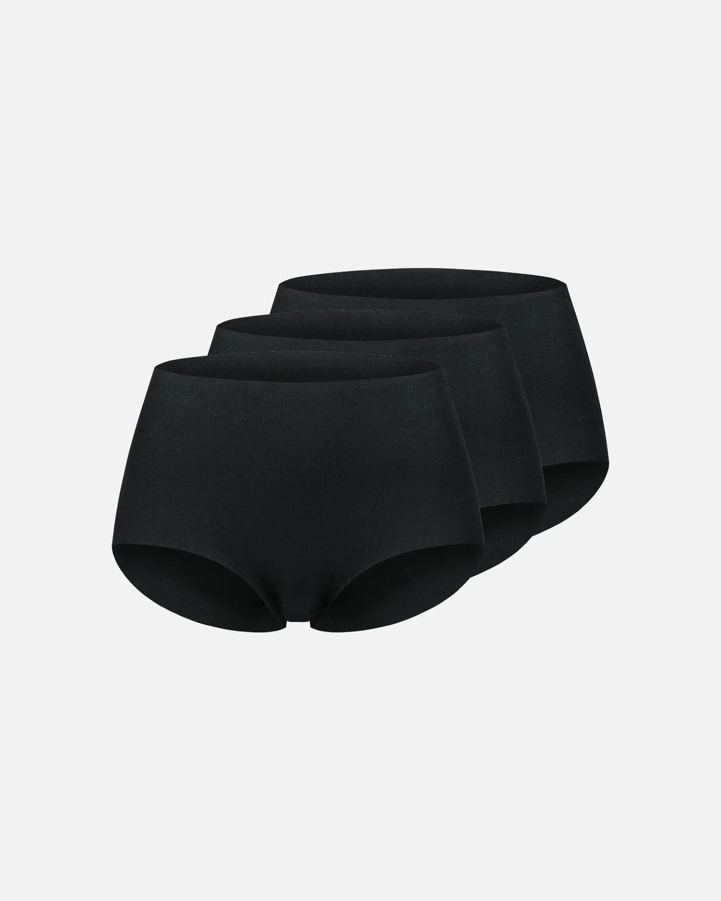 erlich textil Casual Cotton Brazil Slip im 3er Pack für Frauen aus Baumwolle in schwarz – Ansicht 2