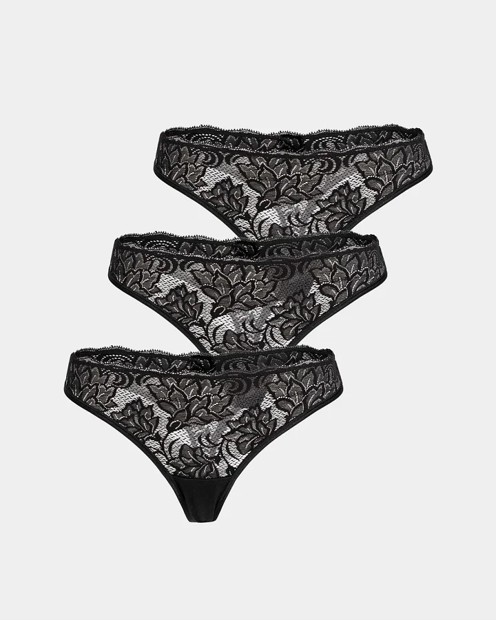 Produktseite: erlich textil Emilia im 3er Pack für Frauen aus Polyamid in schwarz