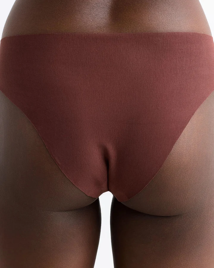 erlich textil Casual Cotton Slip für Frauen aus Baumwolle in umbra