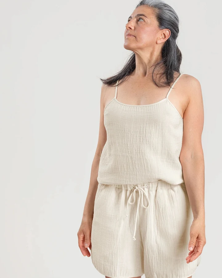 erlich textil Fiona für Frauen aus Baumwolle in wollweiß