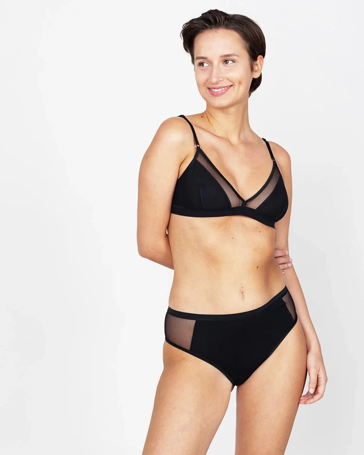 erlich textil Jule für Frauen aus Modal in schwarz