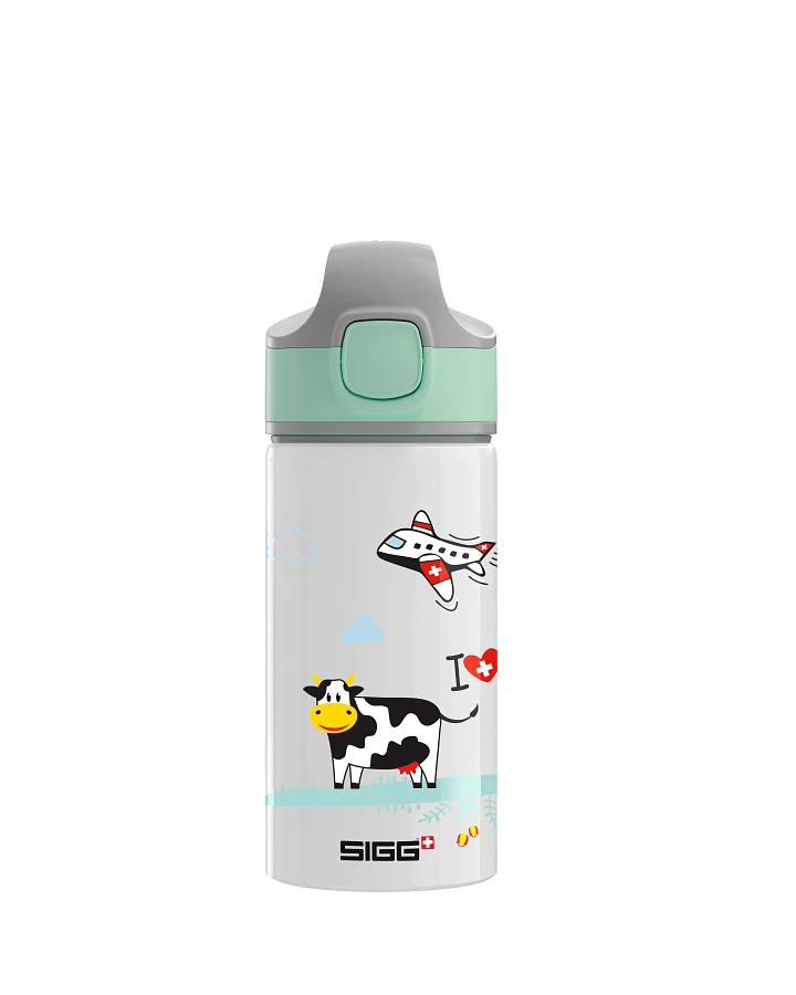 Kinder Trinkflasche Miracle Kids Alu Animals I love Switzerland 0.4 L