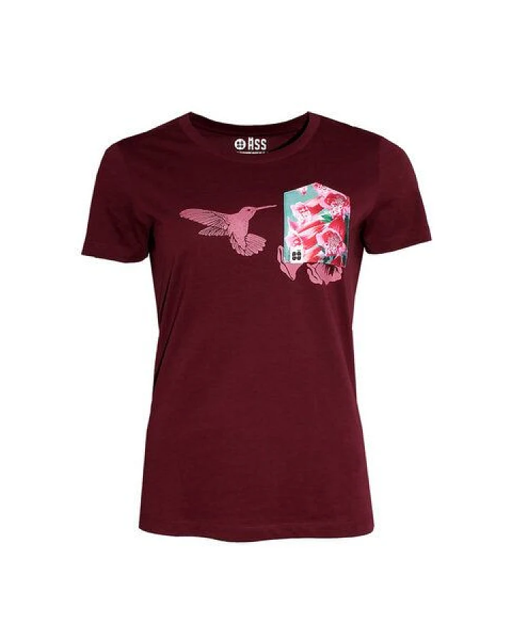 Damen T-Shirt Rundhals aus Bio-Baumwolle "Kollidee BT" Rot von Fädd