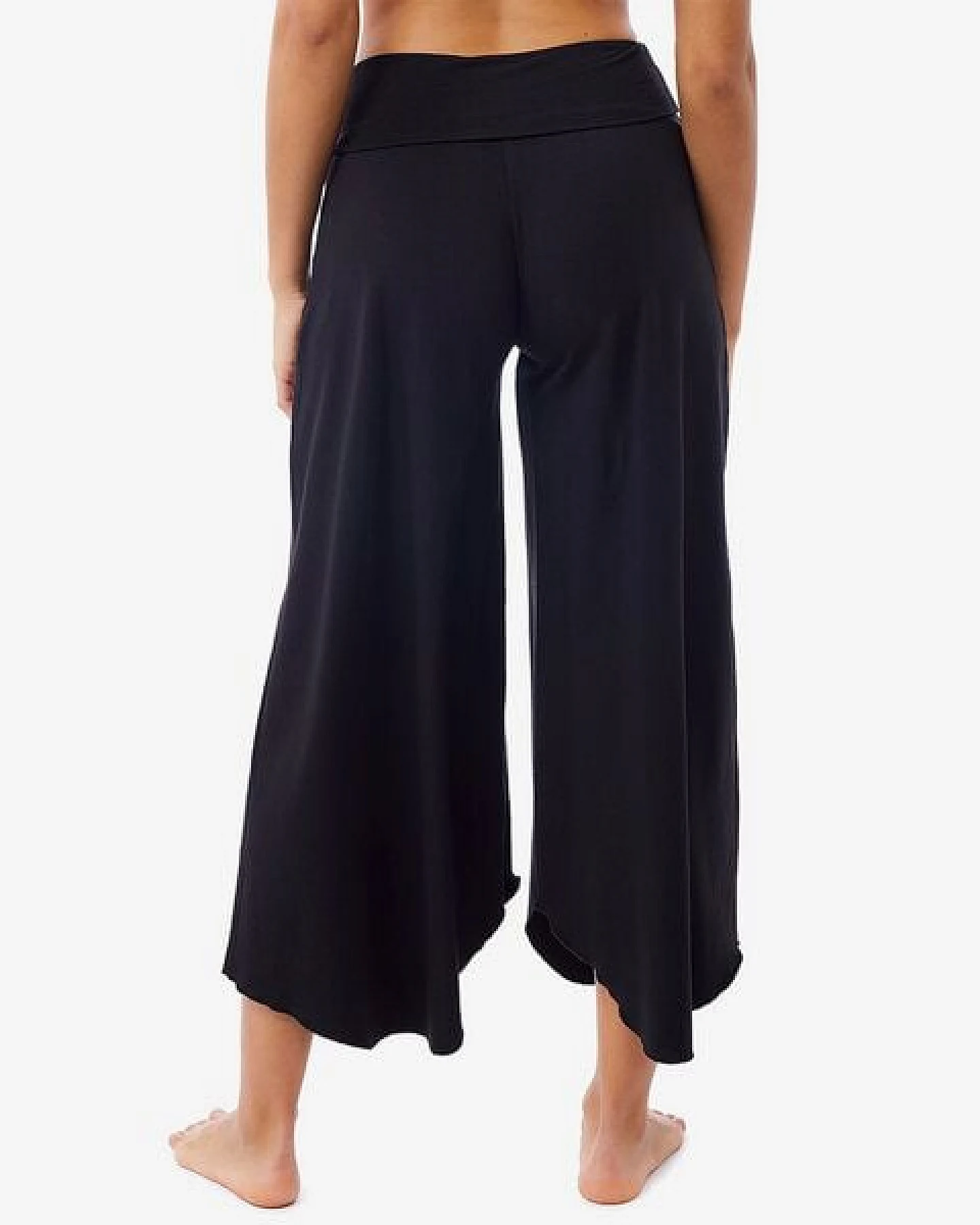 Mandala Yoga Hose - Roll over Tulip Pants - aus Tencel und Bio-Baumwolle – Ansicht 4