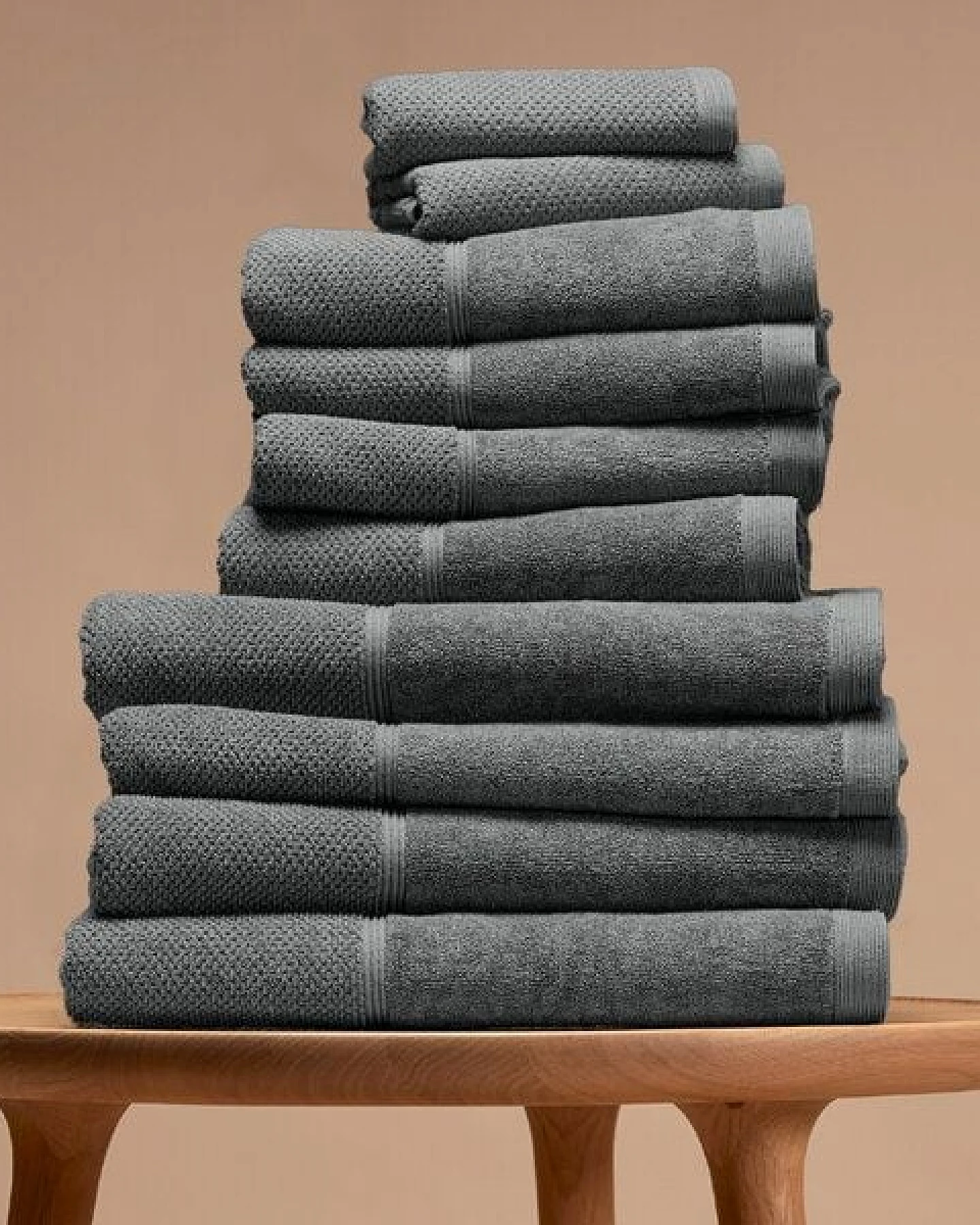 Kushel Towels The Family Set - Handtuch SET aus Biobaumwolle und Holzfaser – Ansicht 2