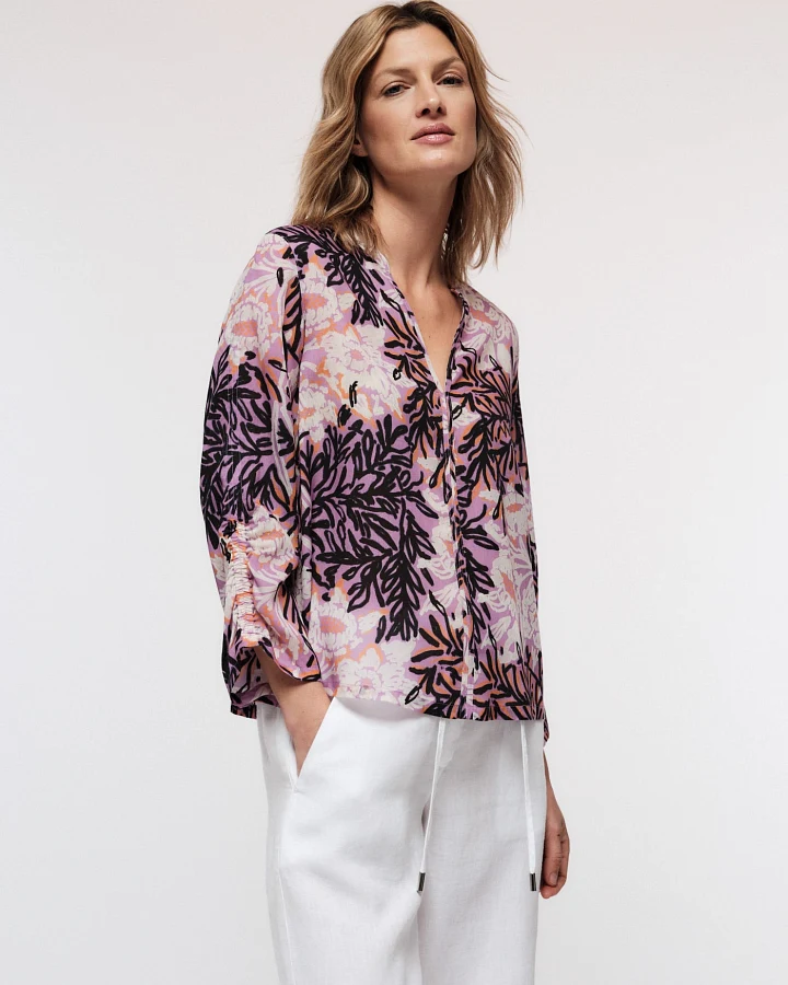 Bluse Print Vintage Flower