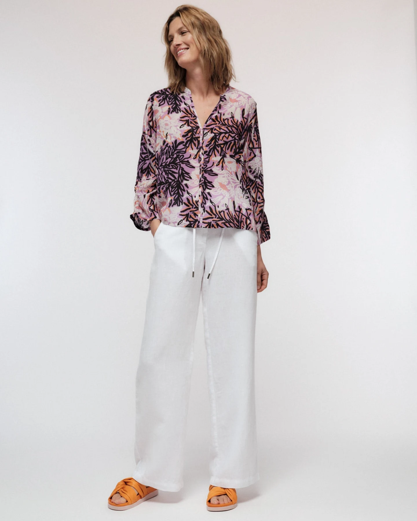 Bluse Print Vintage Flower – Ansicht 2