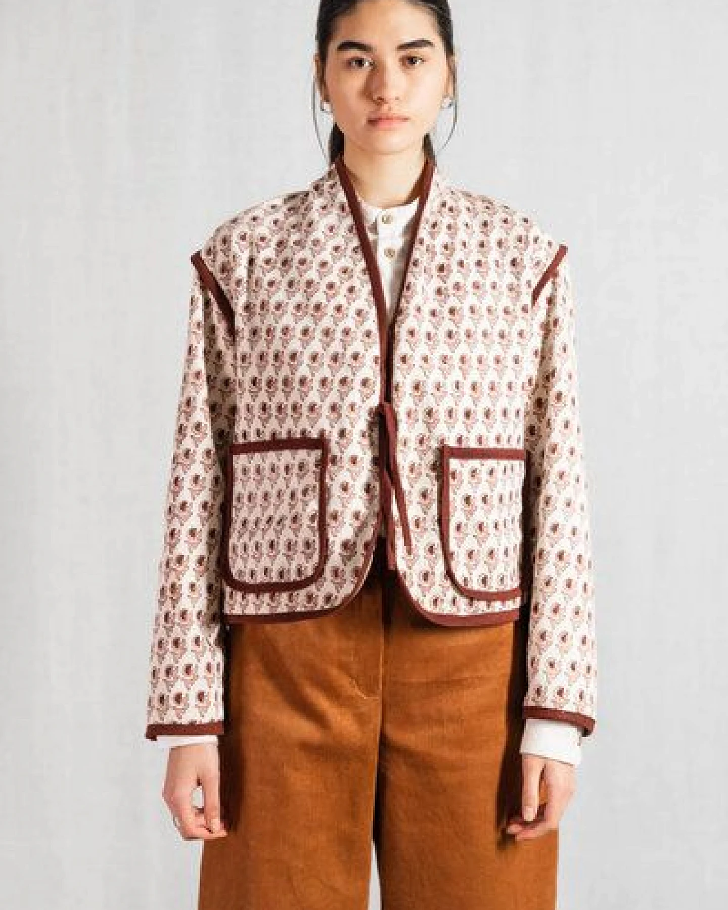 Jyoti - Fair Works Bio-Baumwoll Wendejacke Dhaarti – Ansicht 2