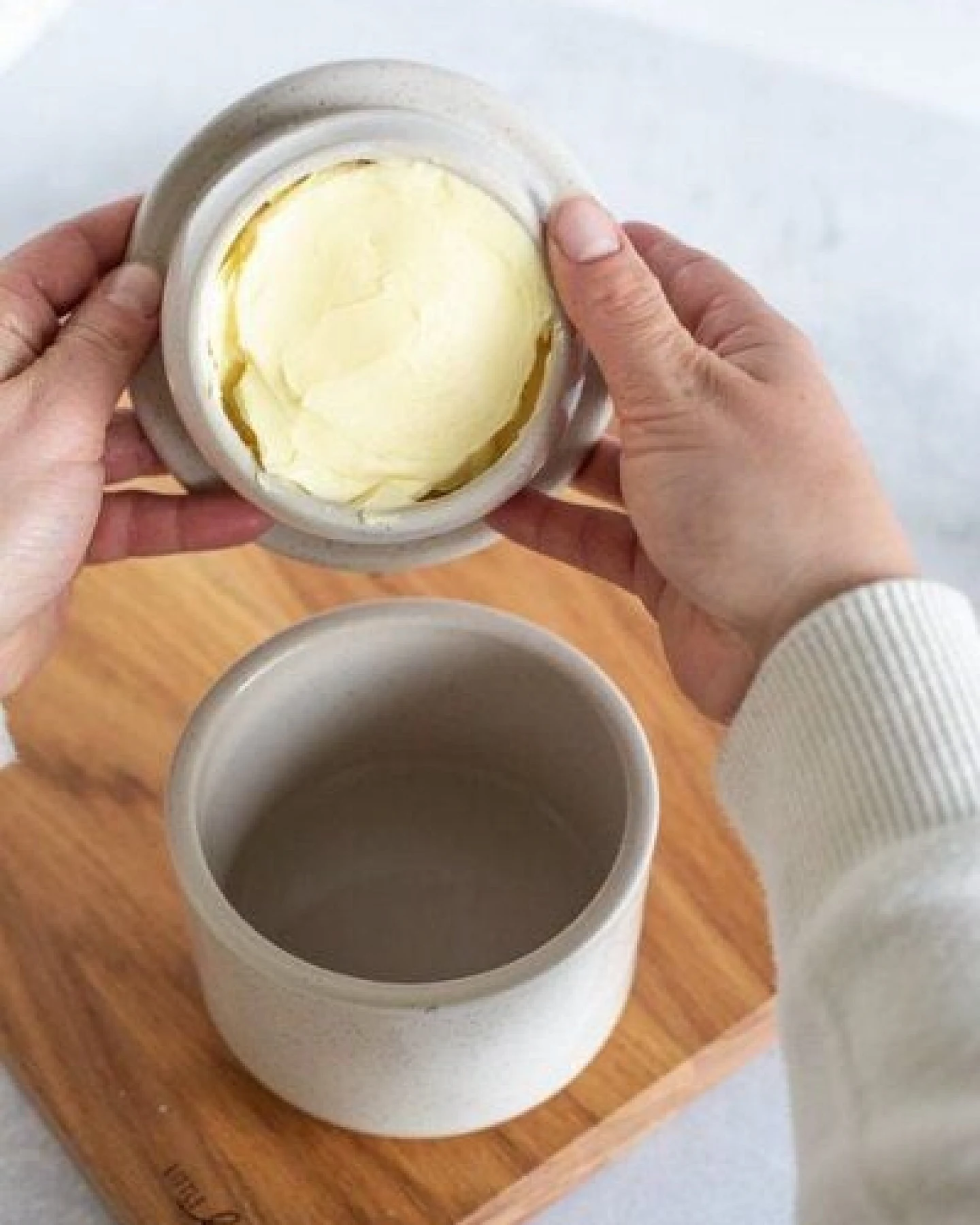 little bee fresh Französische Butterdose aus Keramik – Ansicht 4
