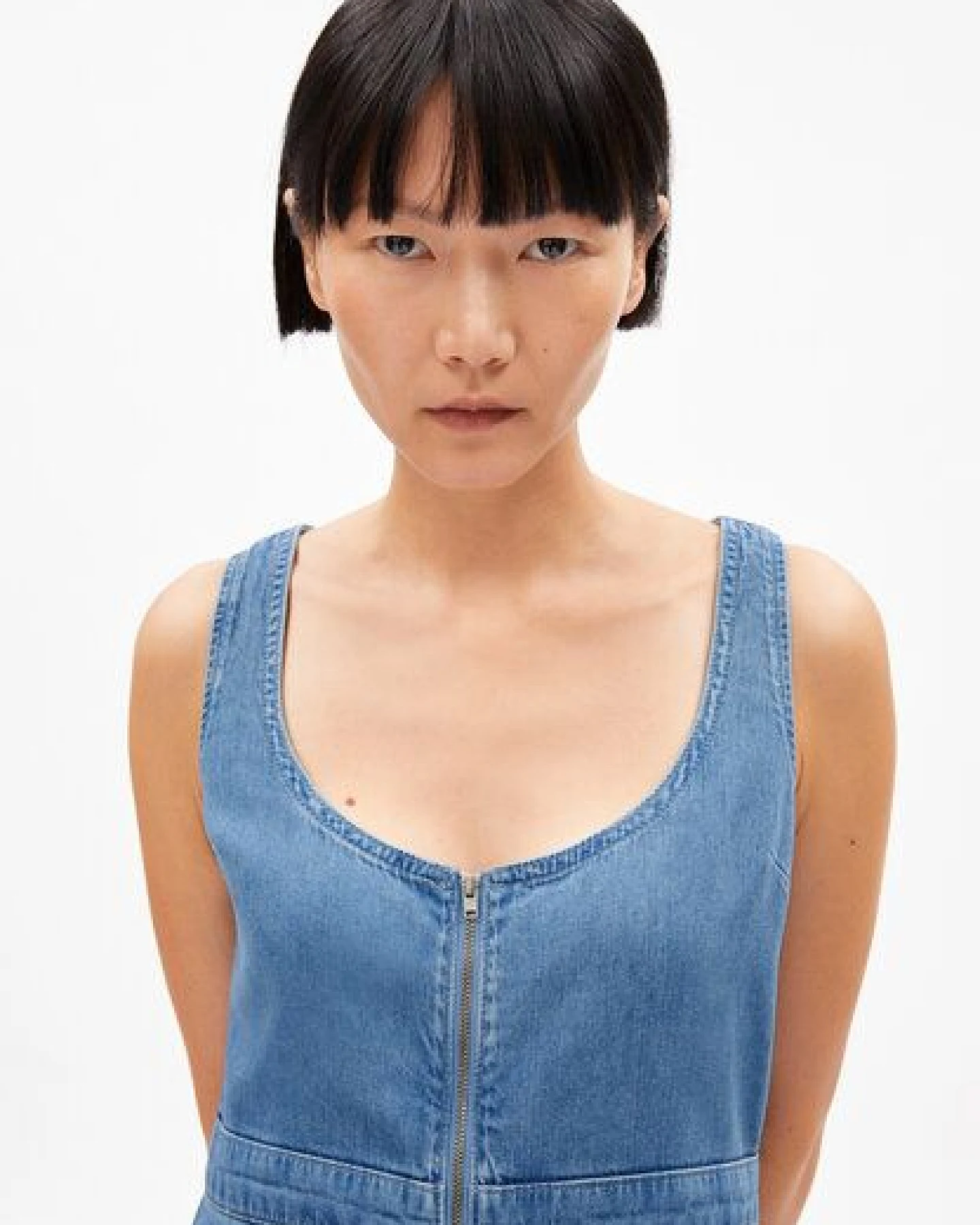 ARMEDANGELS TAAHLEE Damen Jeanskleid aus Bio-Baumwoll Mix – Ansicht 3