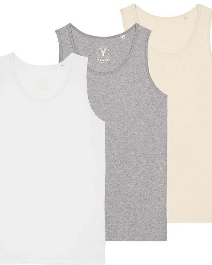Weiß-Natural Raw-Heather Grey