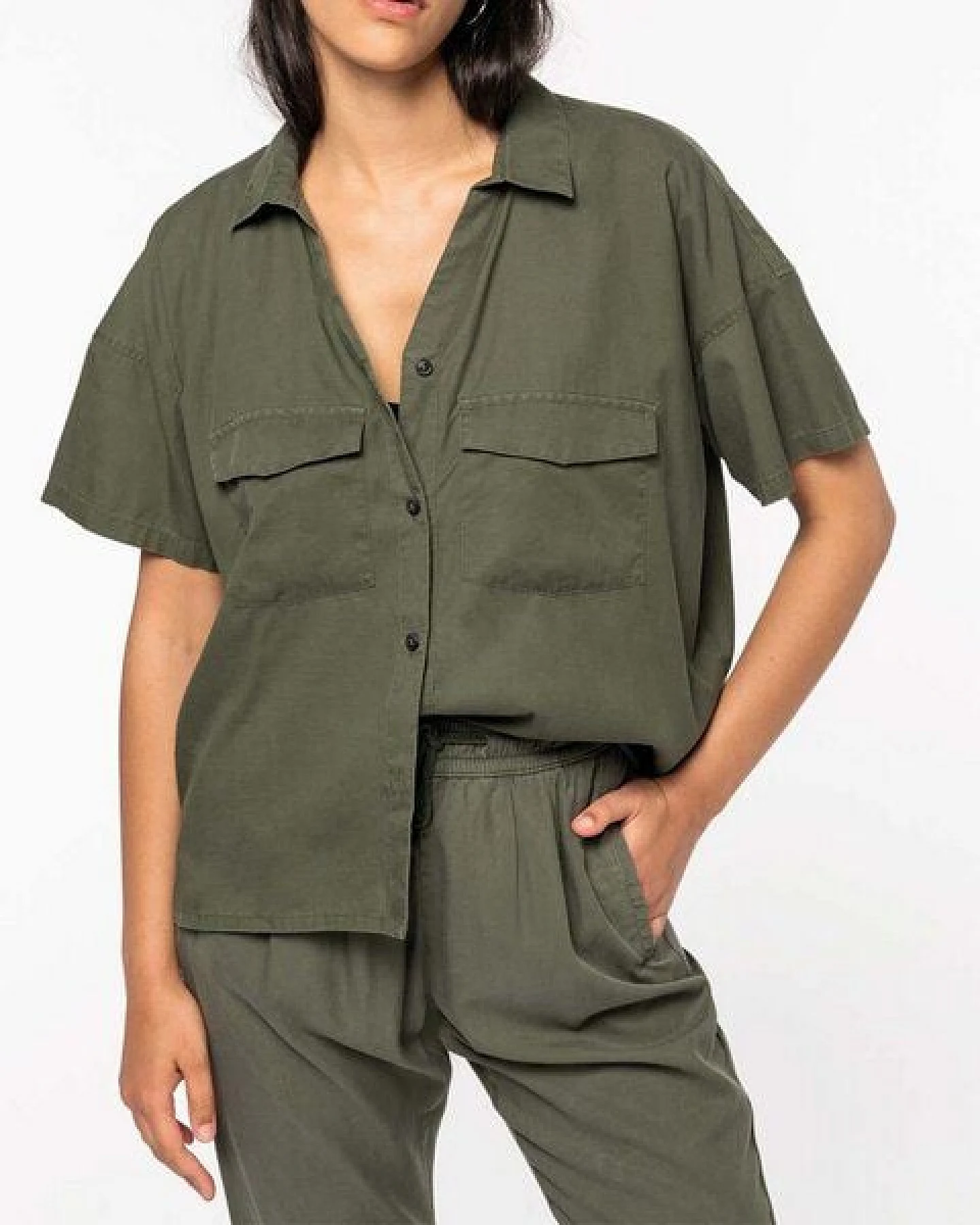 YTWOO Damenhemd mit Lyocell TENCEL Oversize - Modern, Lässig und Nachhaltig – Ansicht 4