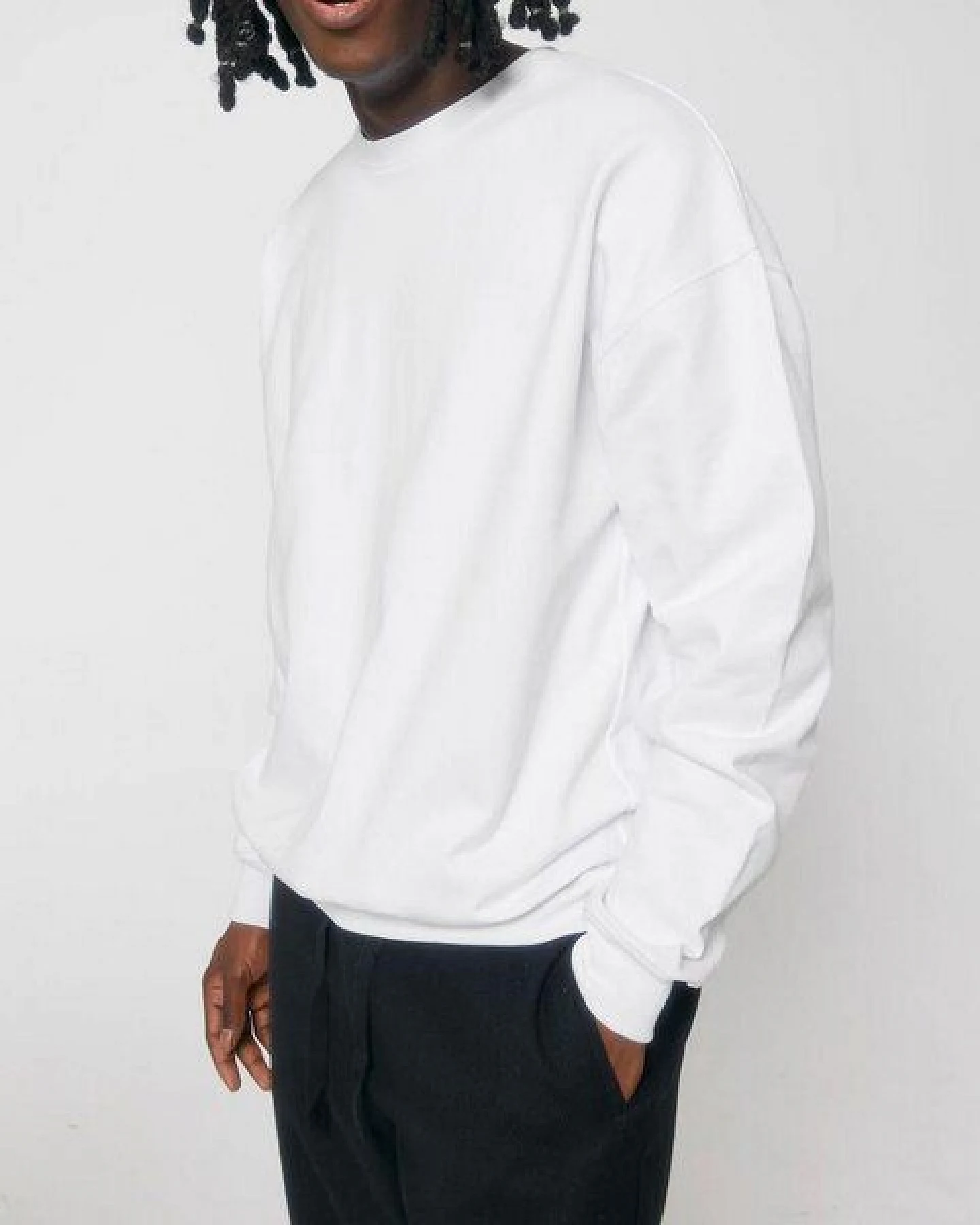 YTWOO Oversized Sweatshirt aus reiner Bio-Baumwolle, Dry Handfeel – Ansicht 2