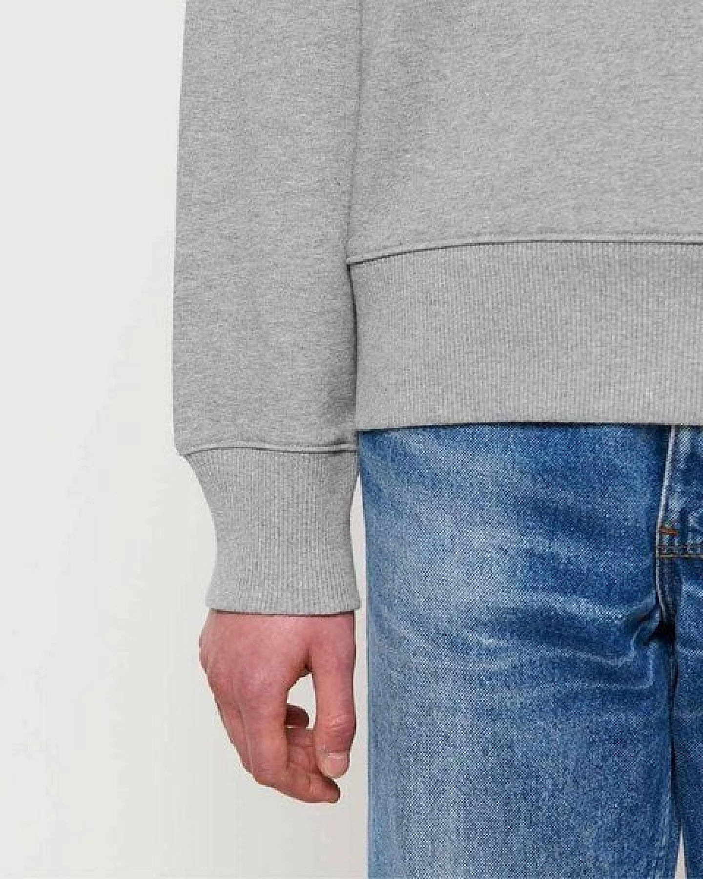 YTWOO Dicker schwerer Sweater aus Bio-Baumwolle – Ansicht 3