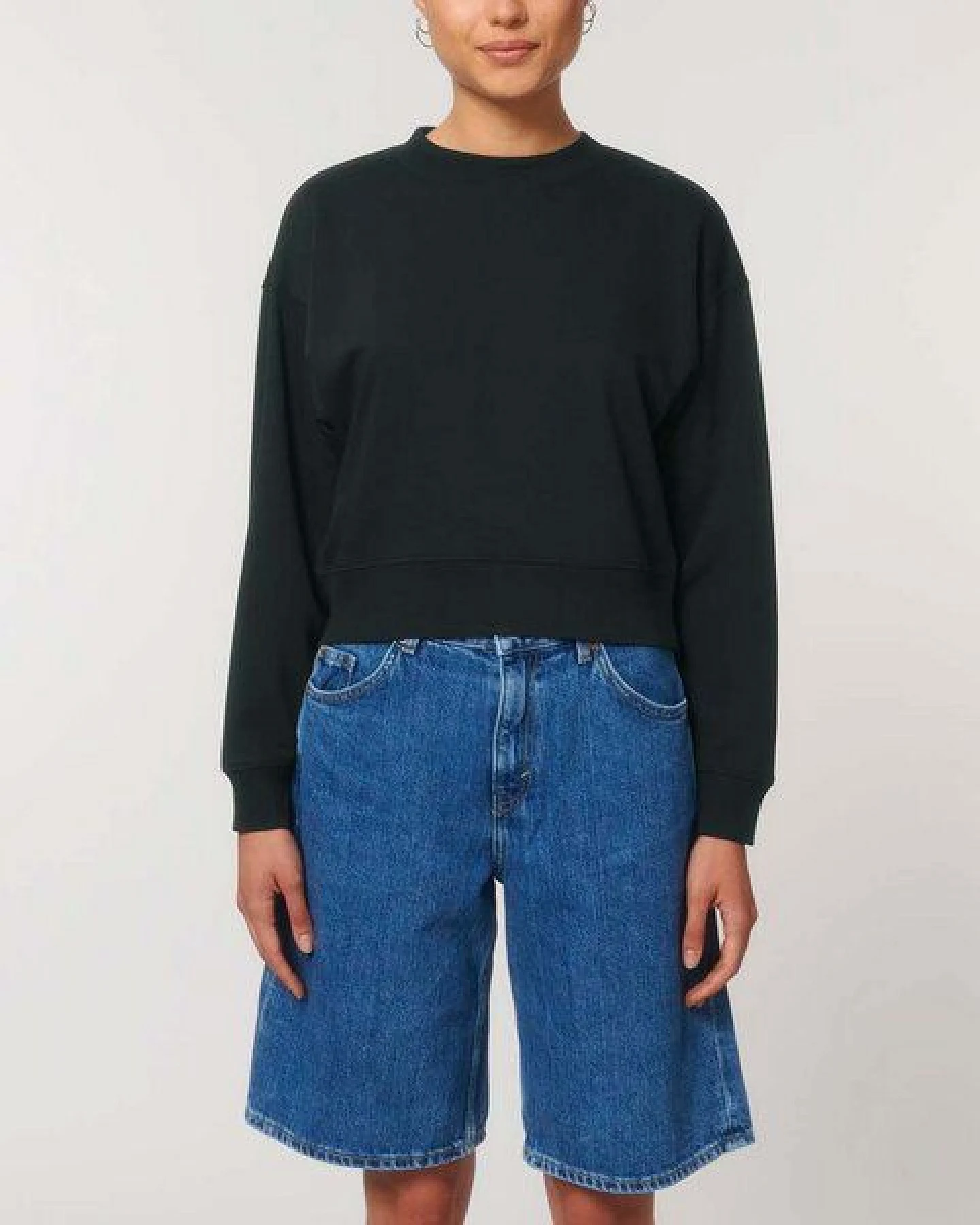 YTWOO Kurz geschnittenes Damen Sweatshirt – Ansicht 3