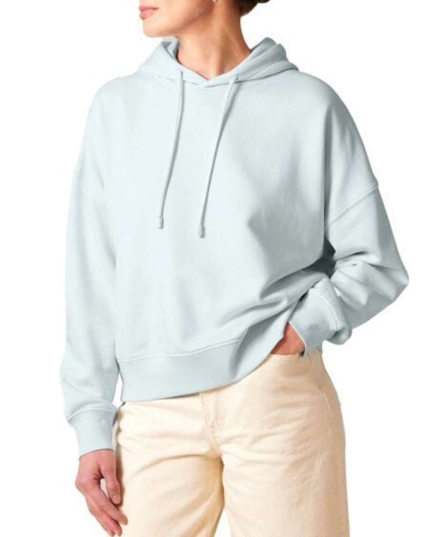 YTWOO Moderner Damen Oversized Drop-Shoulder Hoodie aus 100% Biobaumwolle – Ansicht 4