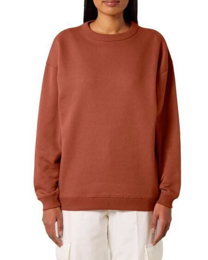 YTWOO Modernes Oversized Damen Crewneck Sweatshirt aus 100% Biobaumwolle