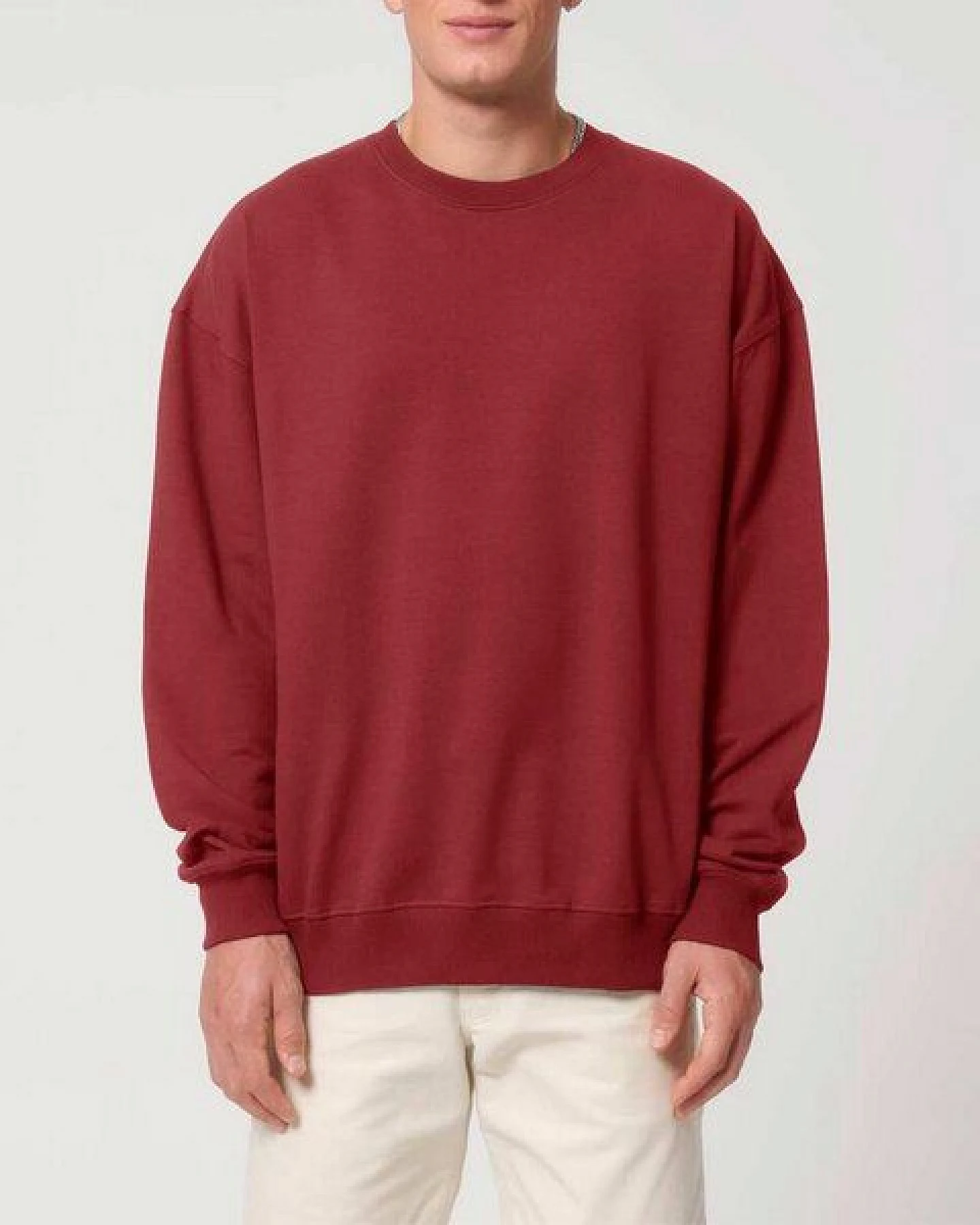 YTWOO Oversized Sweatshirt aus reiner Bio-Baumwolle, Dry Handfeel – Ansicht 3