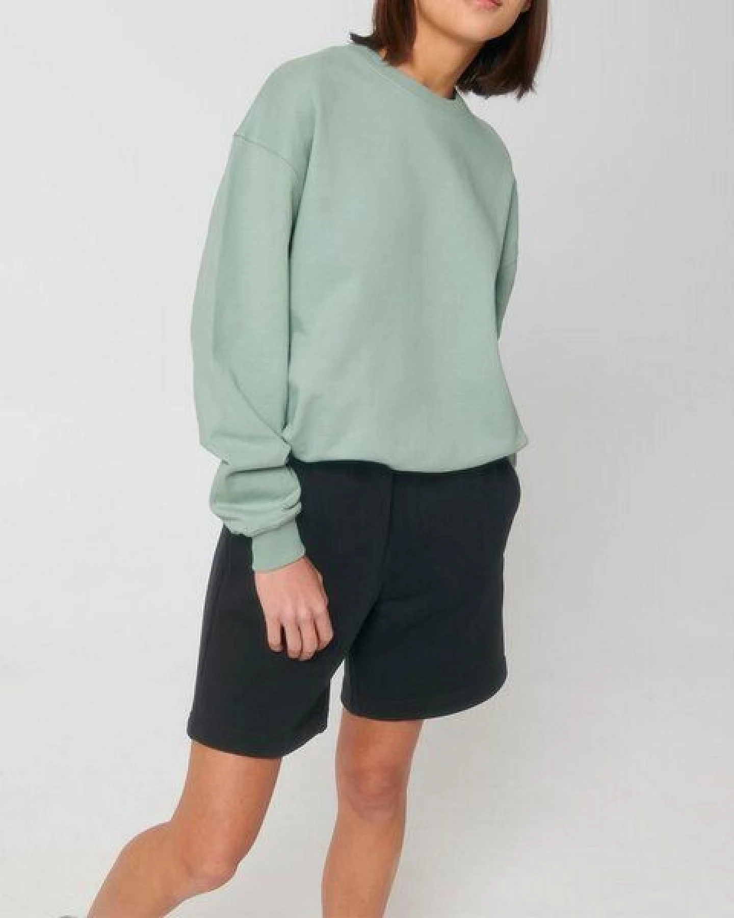 YTWOO Oversized Sweatshirt aus reiner Bio-Baumwolle, Dry Handfeel – Ansicht 3