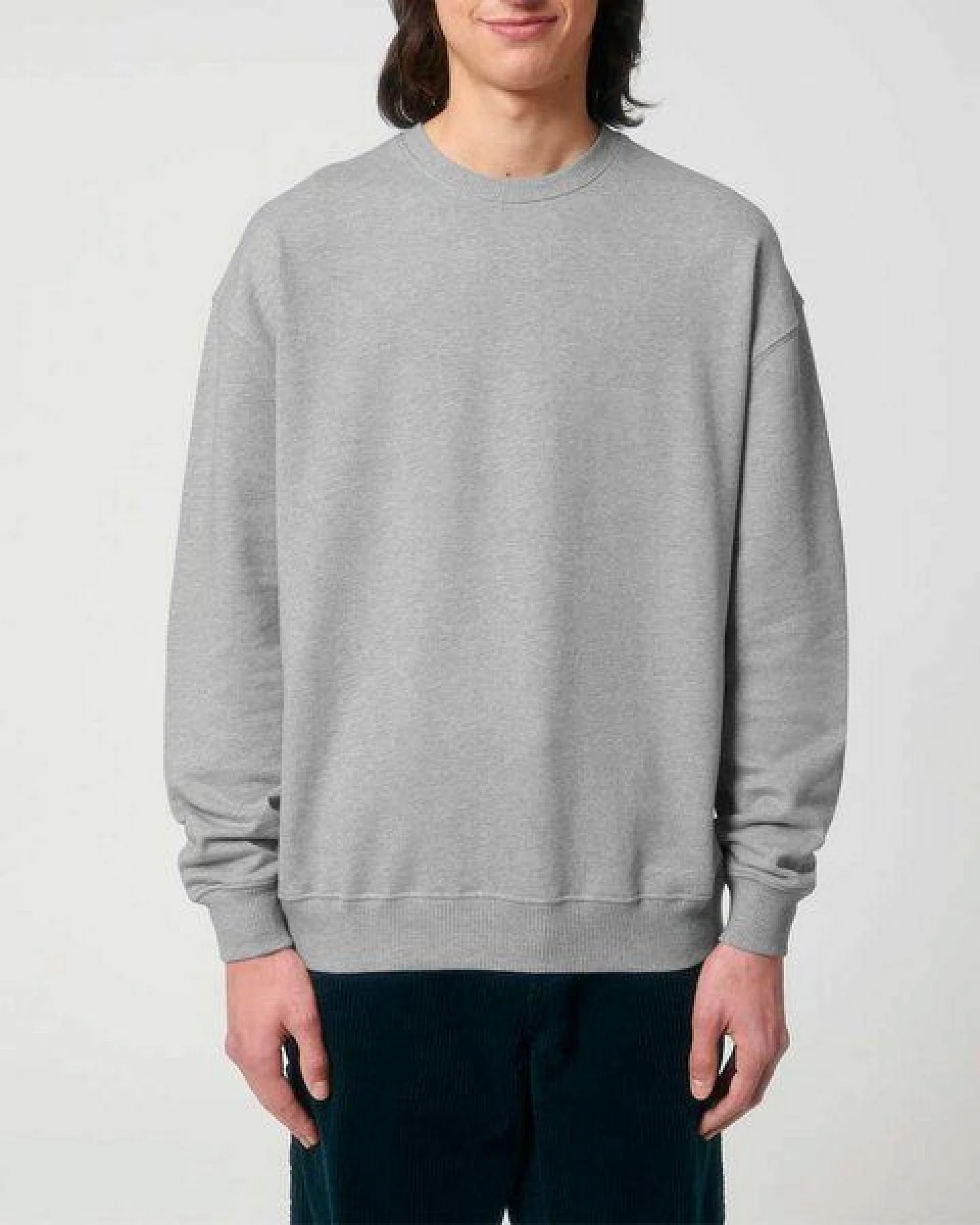 YTWOO Oversized Sweatshirt aus reiner Bio-Baumwolle, Dry Handfeel – Ansicht 2