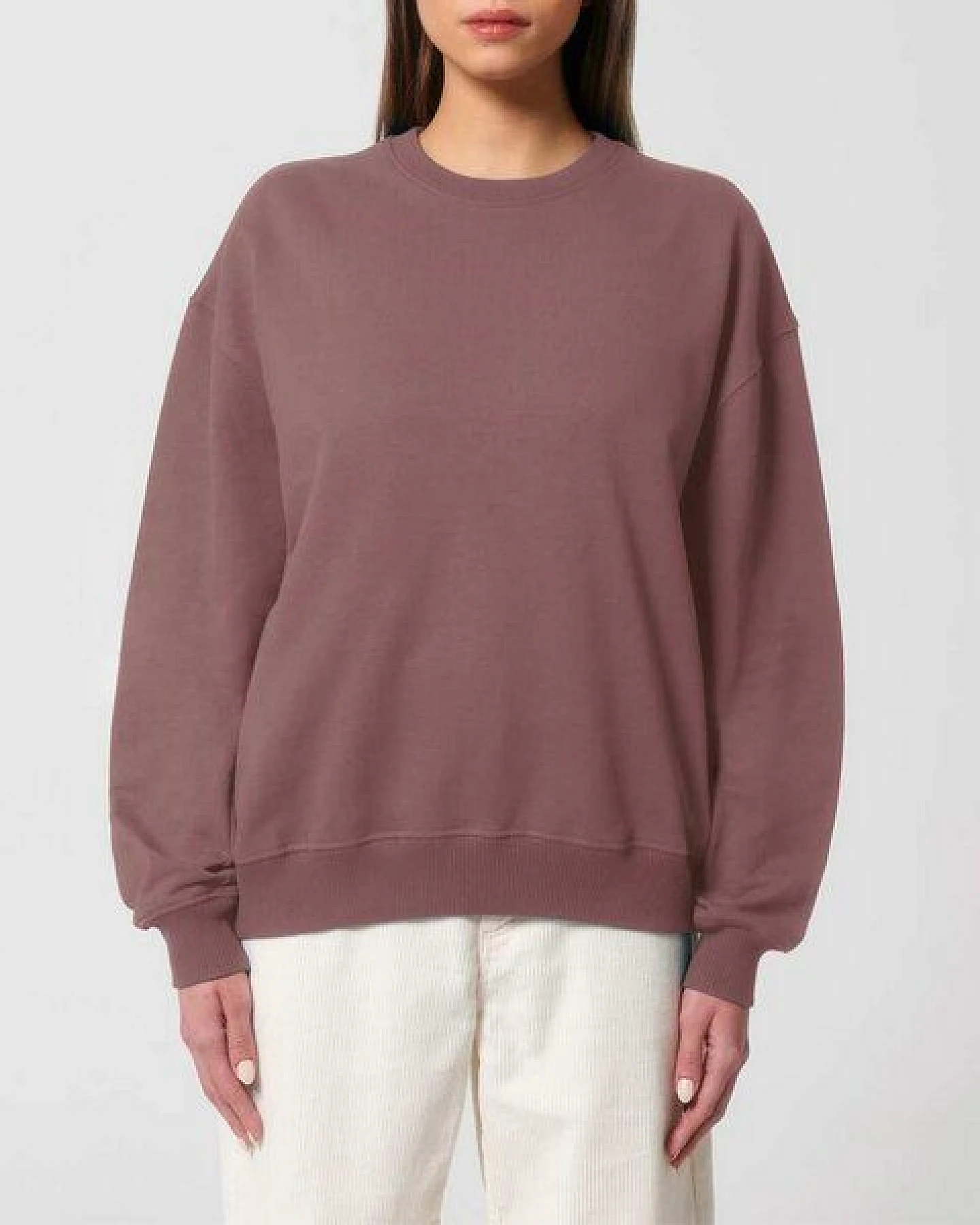 YTWOO Oversized Sweatshirt aus reiner Bio-Baumwolle, Dry Handfeel – Ansicht 3