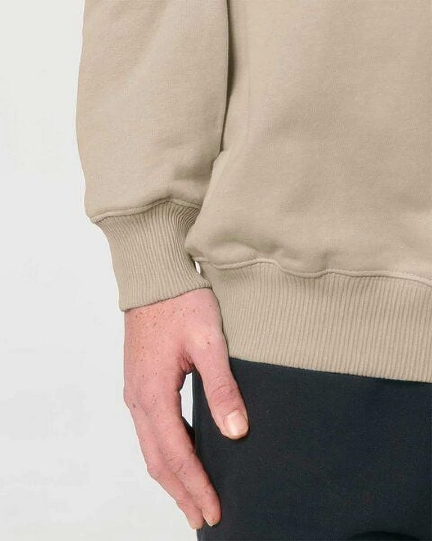 YTWOO Oversized Sweatshirt aus reiner Bio-Baumwolle, Dry Handfeel – Ansicht 4
