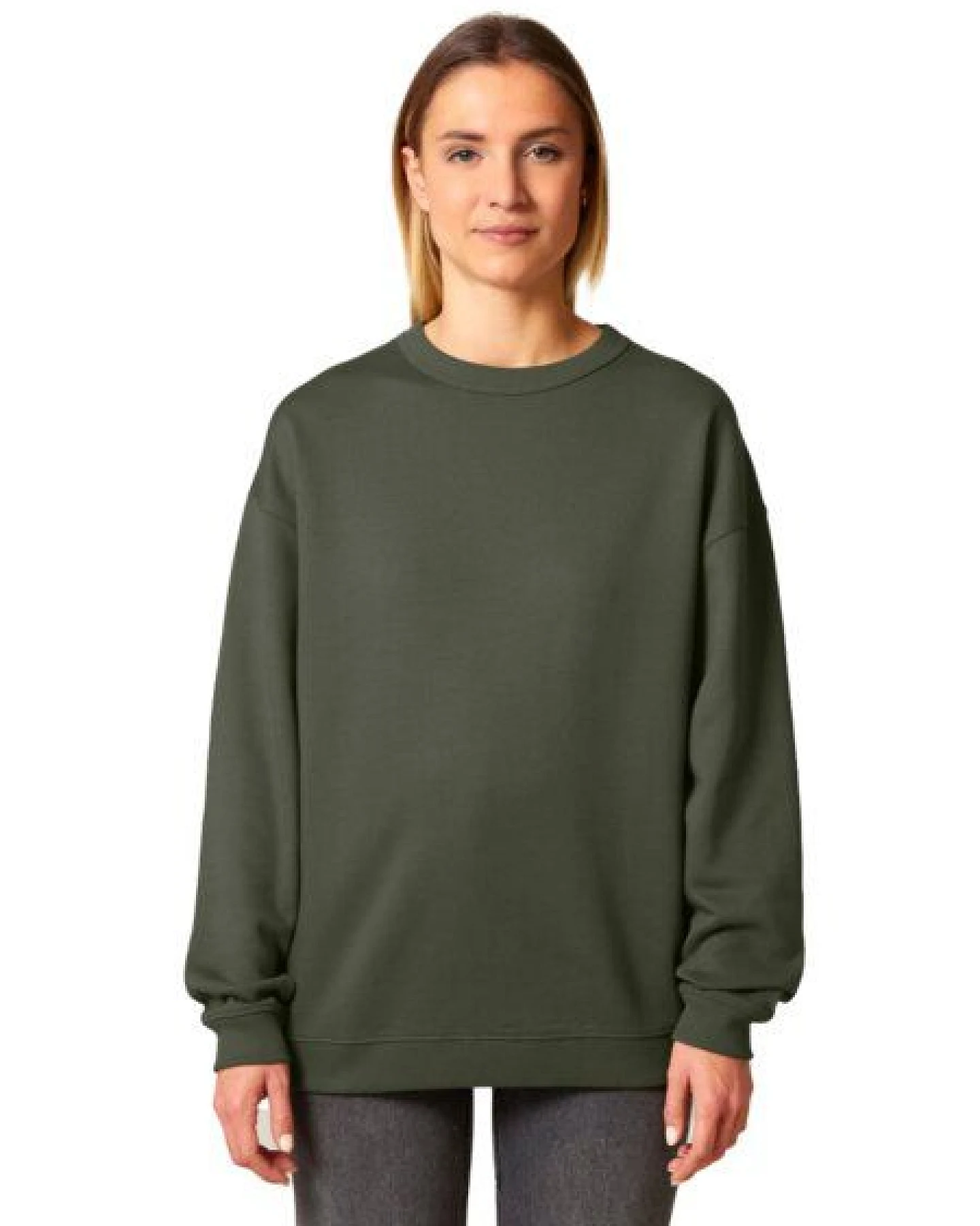 YTWOO Modernes Oversized Damen Crewneck Sweatshirt aus 100% Biobaumwolle – Ansicht 2