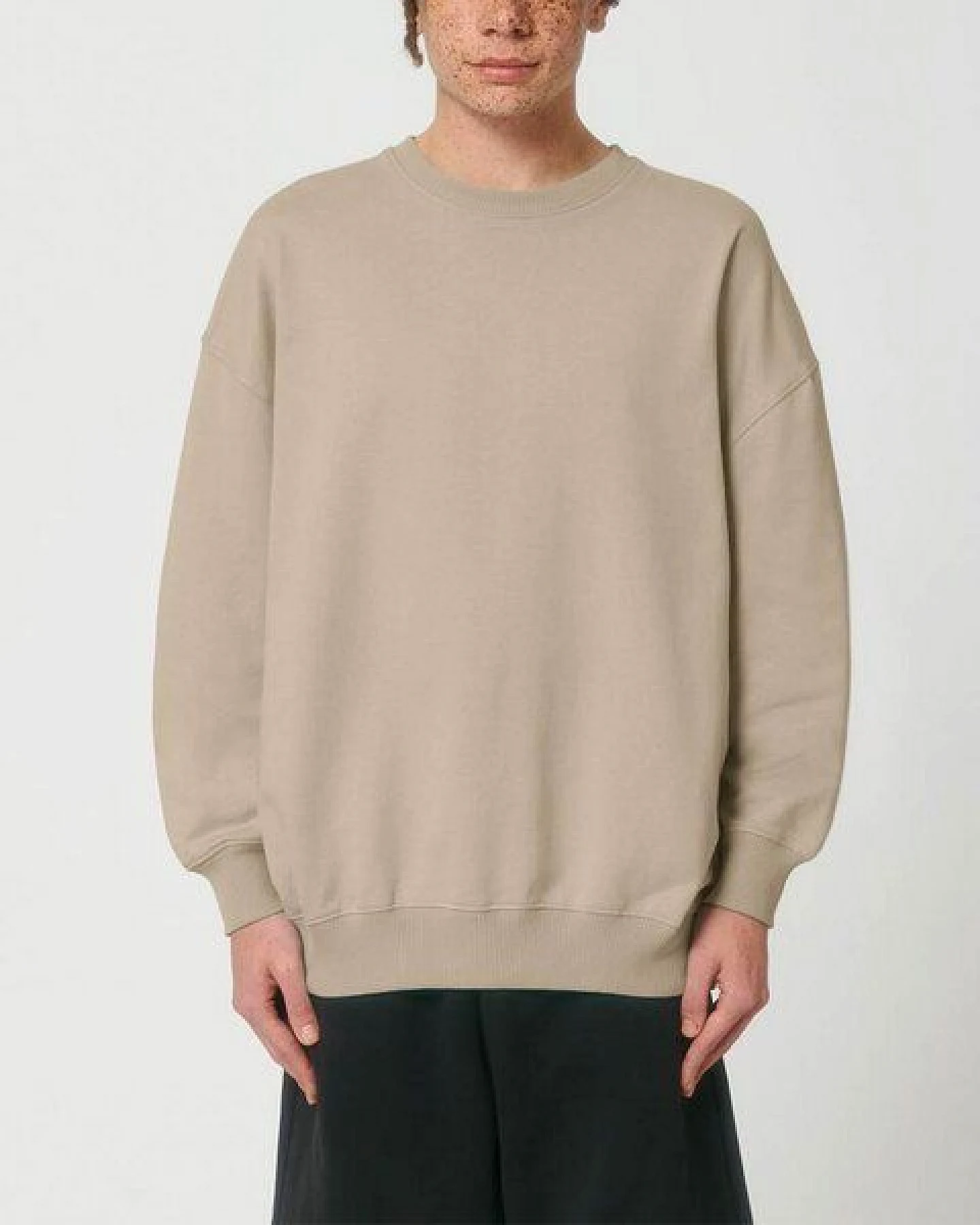YTWOO Oversized Sweatshirt aus reiner Bio-Baumwolle, Dry Handfeel – Ansicht 2