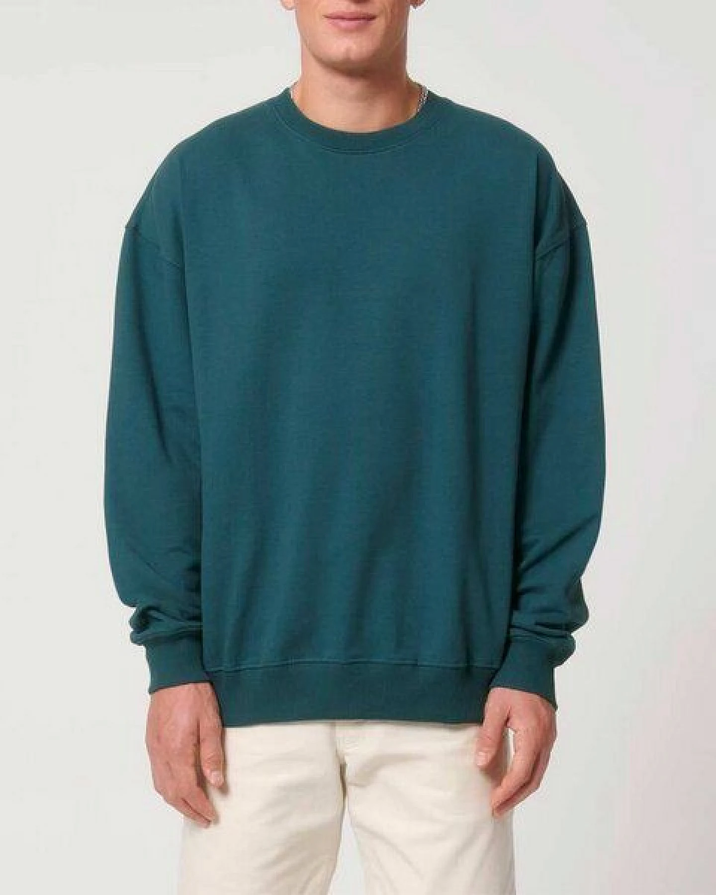 YTWOO Oversized Sweatshirt aus reiner Bio-Baumwolle, Dry Handfeel – Ansicht 3