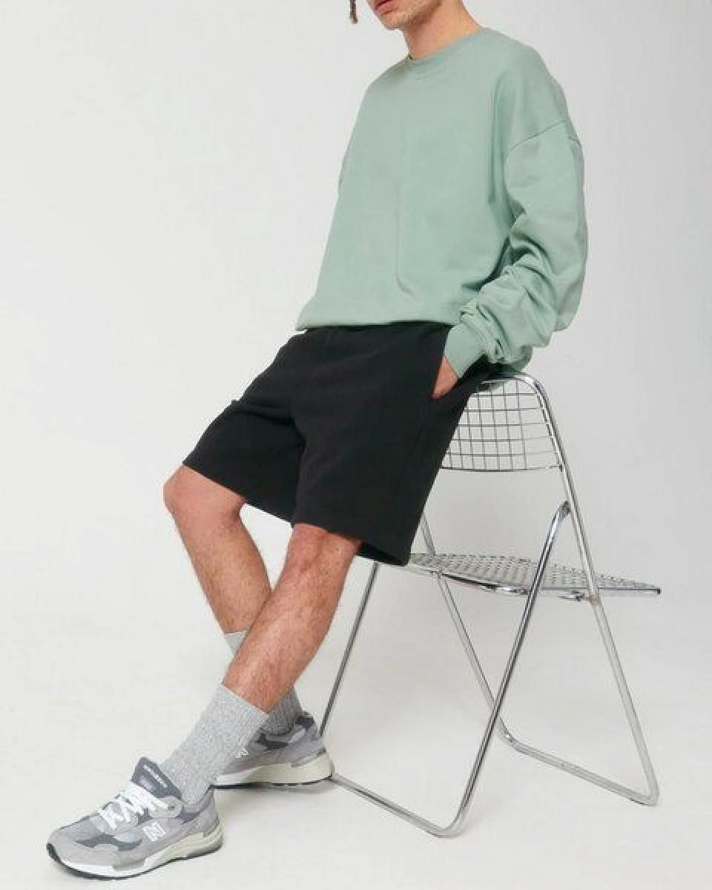 YTWOO Oversized Sweatshirt aus reiner Bio-Baumwolle, Dry Handfeel – Ansicht 2