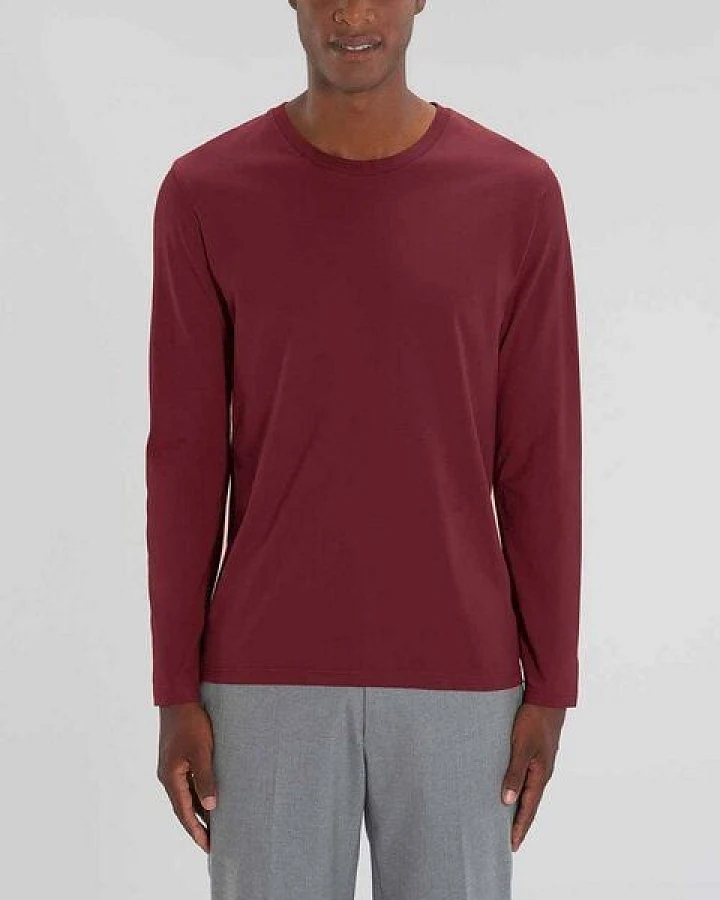YTWOO Herren Langarmshirt, Longsleeve aus Bio-Baumwolle, nachhaltig