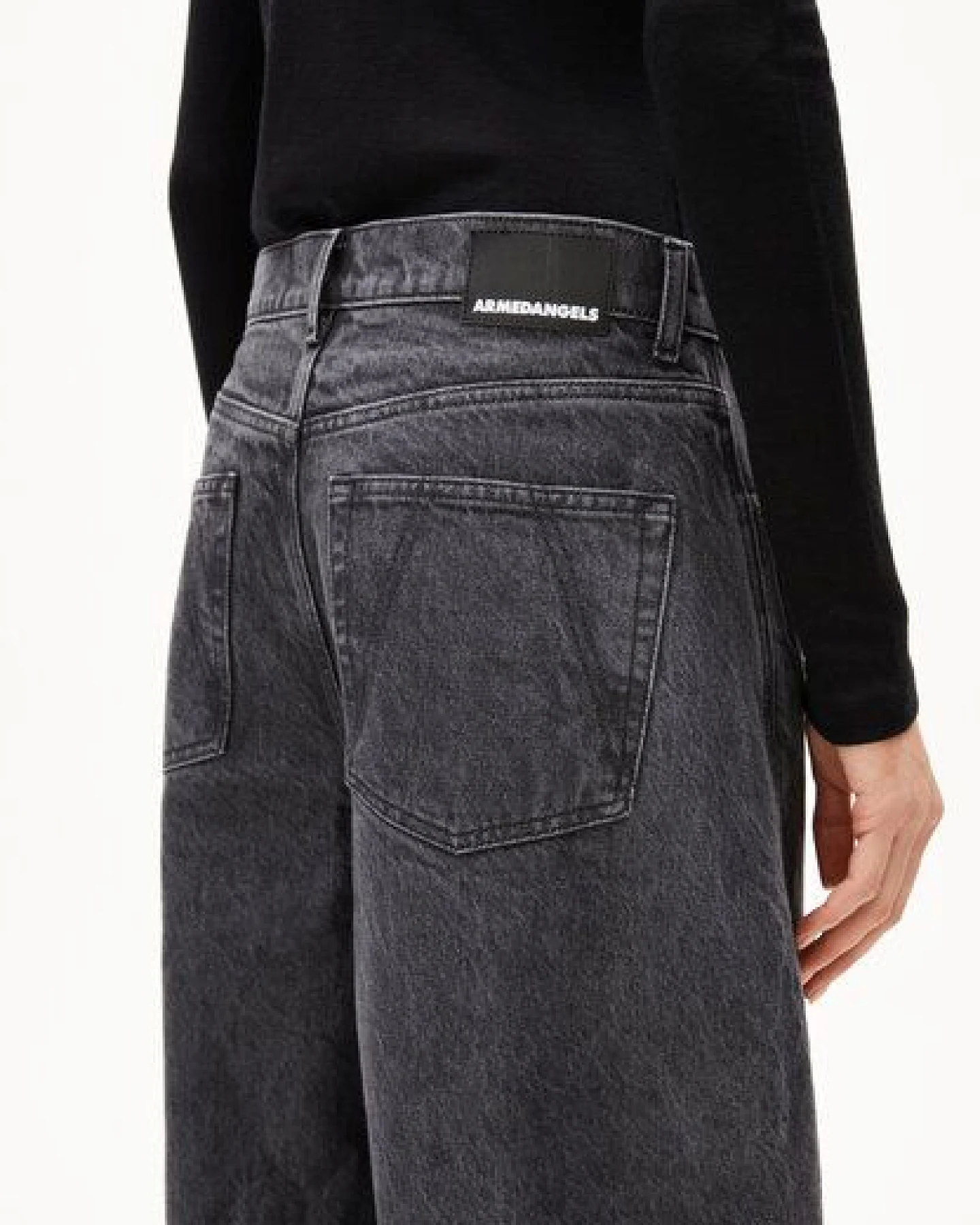 ARMEDANGELS AALTHEA BARREL Damen Wide Leg Mid Waist aus Lyocell Baumwoll Mix – Ansicht 3
