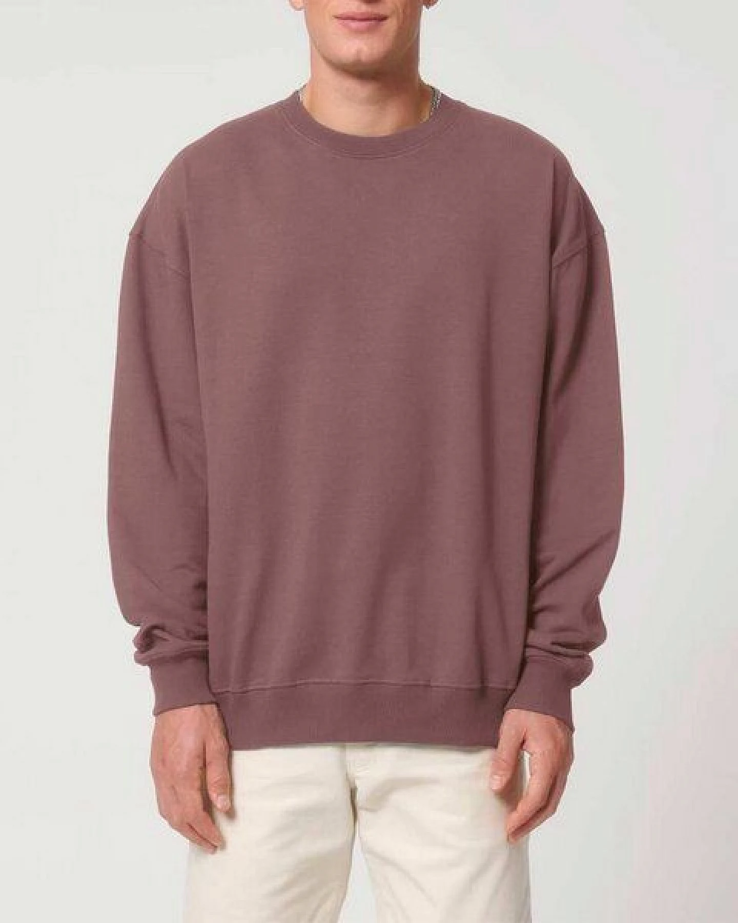 YTWOO Oversized Sweatshirt aus reiner Bio-Baumwolle, Dry Handfeel – Ansicht 2