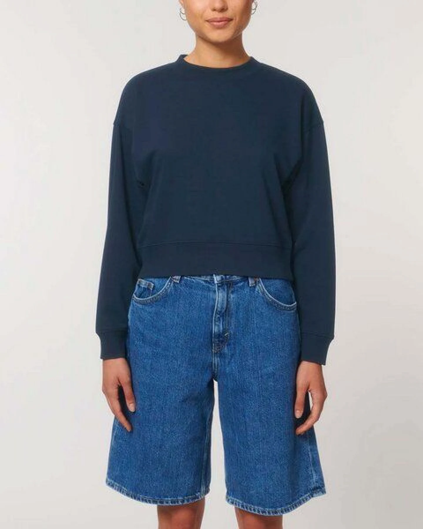 YTWOO Kurz geschnittenes Damen Sweatshirt – Ansicht 2