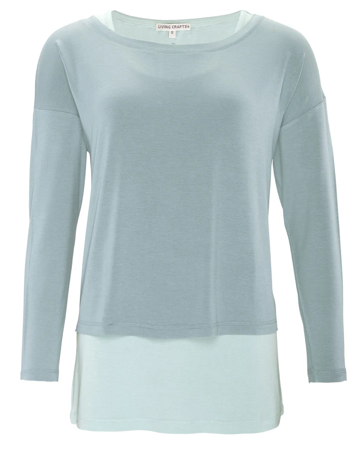 Damen 2 in 1 Performance-Shirt Petrol