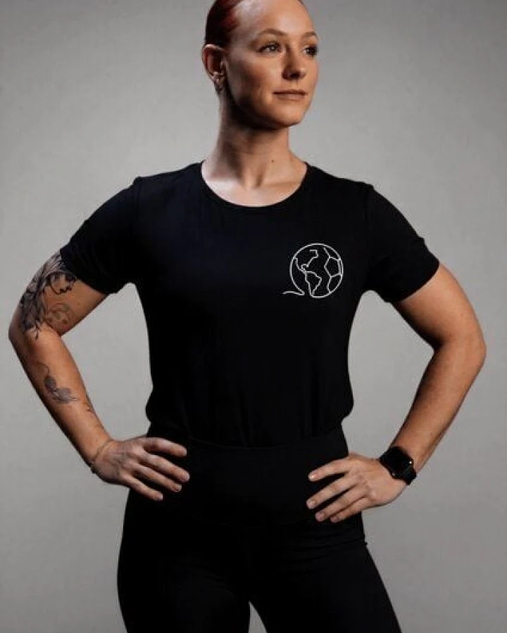 Re-Athlete CHAMPIONS Bambus Damen Shirt - black