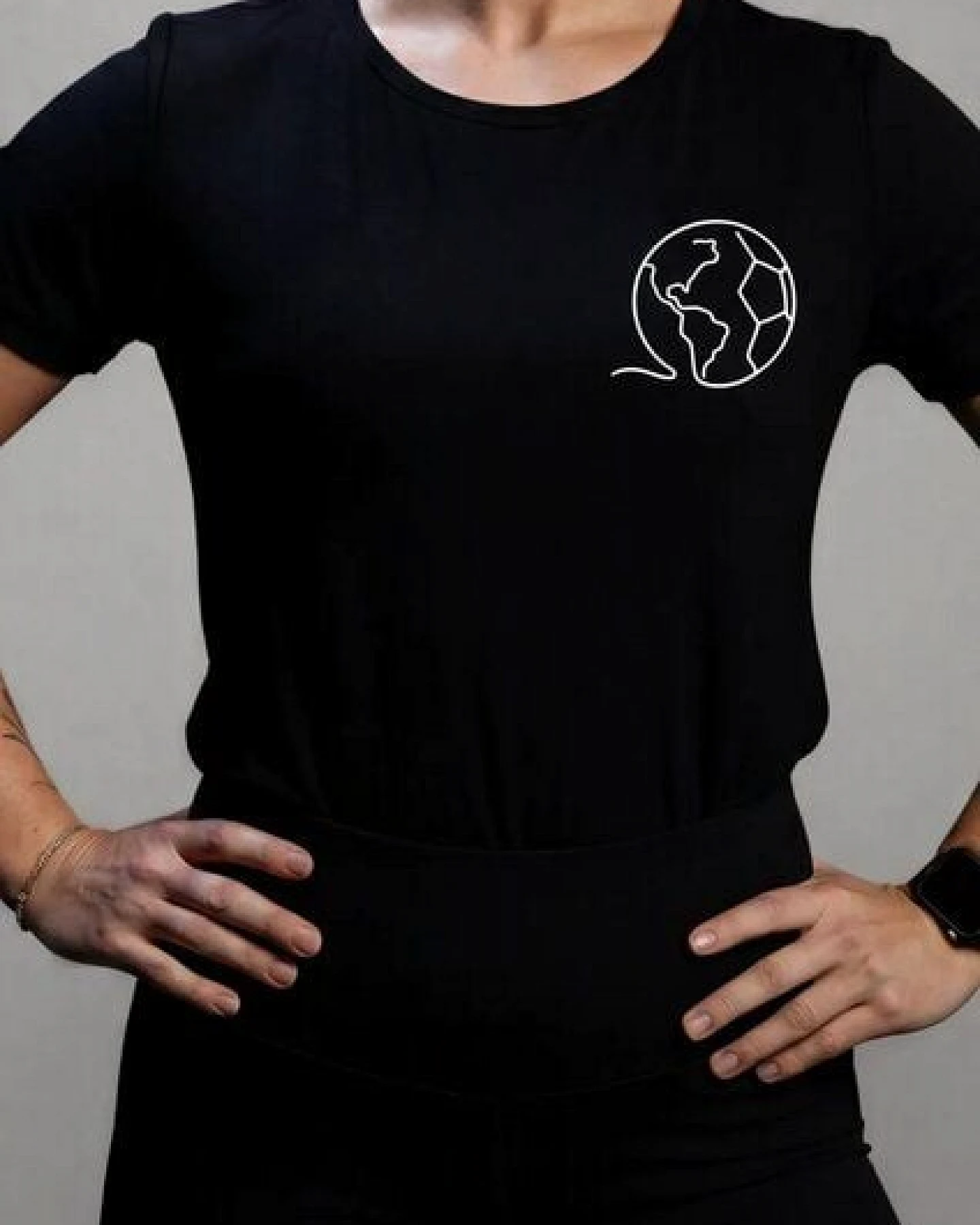 Re-Athlete CHAMPIONS Bambus Damen Shirt - black – Ansicht 2