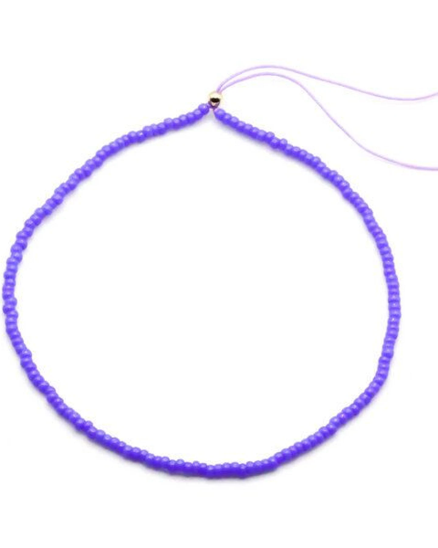 juni Perlen Fußkettchen Violet - optional mit goldener Fußkette – Ansicht 3